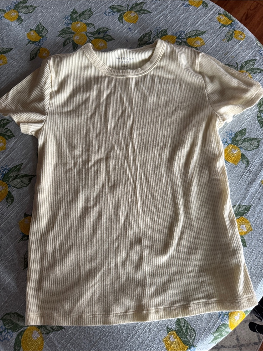 American Eagle Ribbed Crewneck Tee